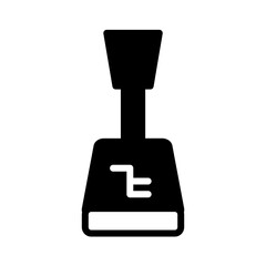 Car Gear Shift Glyph Icon