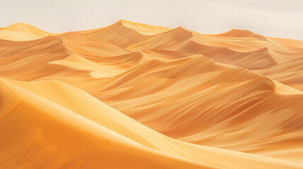 Fototapeta na wymiar Macro Shot of Sand Dunes in the Sahara Desert, Showing Textures and Patterns