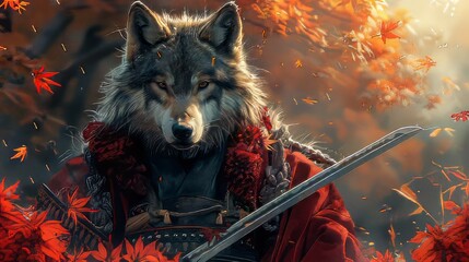 wolf samurai