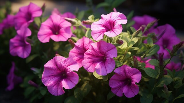 Natural beauty
Petunias flower Realistic bloom AI Generated Photo