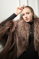 expensive fur coat - 747260098