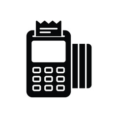 Credit Card Machine icon vector stock illustration