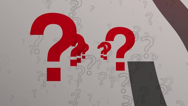 question marks in red on white background, questions marks background