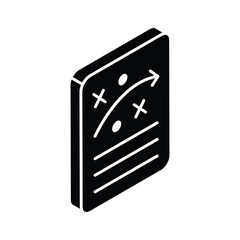 Unique icon of business strategic planning, editable vector of tactical planning