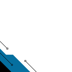 Blue Modern Futuristic Corner