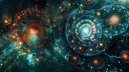 3D rendering of abstract technology medical  concept background