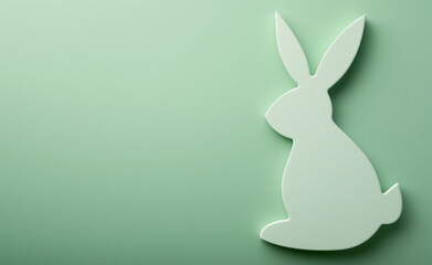 Easter Bunny Silhouette: Minimalist Delight