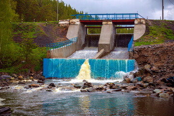 Dam on the Zilair River in the Republic of Bashkortostan