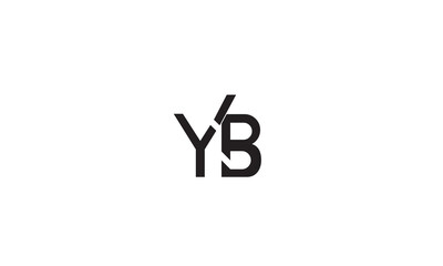 Obraz premium YB, BY, B, Y Abstract Letters Logo Monogram