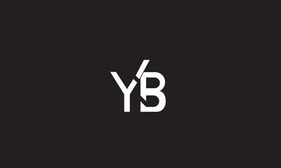 Obraz premium YB, BY, B, Y Abstract Letters Logo Monogram