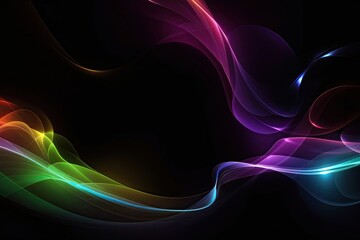 Abstract  light and waves background, 