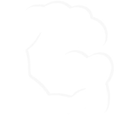 White letter g illustration 