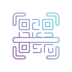 Qr Code icon vector stock illustration