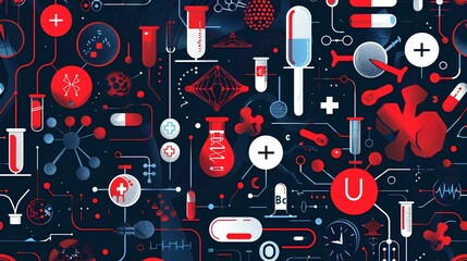 Futuristic interface with graphs and charts. Data for doctor technology 3d rendering toned image