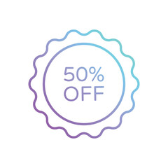 Discount Badge icon vector stock illustration