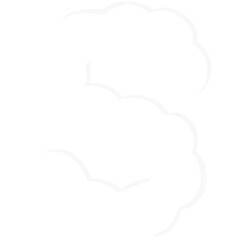 White letter s illustration 