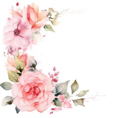 Elegant Floral Arrangement on a Soft Pastel Background For Spring