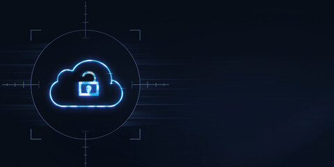 Cloud unlocked could refer to a situation where data or resources that were previously restricted or inaccessible in a cloud environment become accessible or unblocked - obrazy, fototapety, plakaty