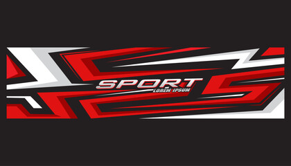 Obraz premium Vehicle graphics stripe kits for car hood. Graphic abstract stripe racing designs vector 20240228