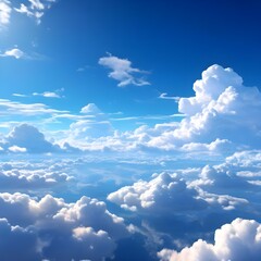 blue sky with clouds