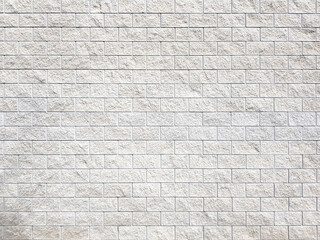 White brick wall texture background.