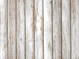 White vertical wood planks texture boards background.