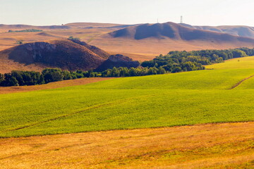 Fototapeta premium Karamurun-tau is a picturesque mountain range of the Orenburg region.