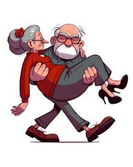 old man and old woman