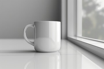 Fototapeta na wymiar blank coffee mug mockup professional photography