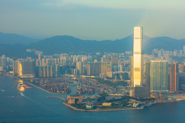 Obraz premium 香港 ビクトリアピークからの夜景