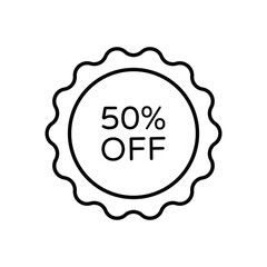 Discount Badge icon vector stock illustration