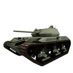 tank vehicle set on white background
