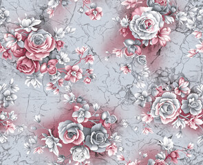 Paisley Damask ornament. Floral Seamless Vector pattern all over