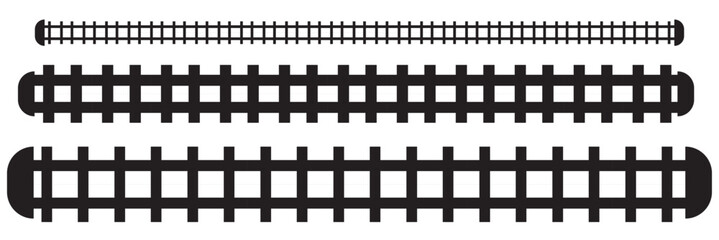 locomotive railroad silhouette track rail transport background transit route illustration. Vector illustration. - obrazy, fototapety, plakaty