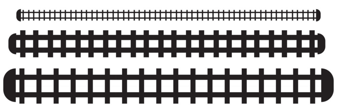 locomotive railroad silhouette track rail transport background transit route illustration. Vector illustration.