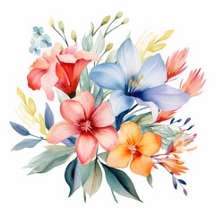 Watercolor Floral Clean Image 