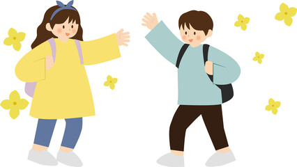 새학기 아이들의 새로운 출발