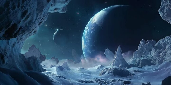 fantastic view of another planet