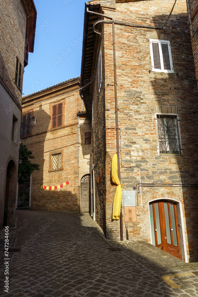 Wall mural amandola, historic town in marche, italy