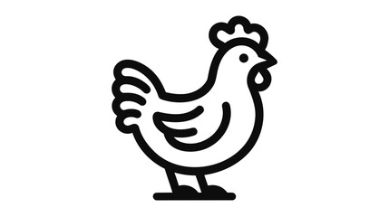Chicken Icon vector illustration on white background