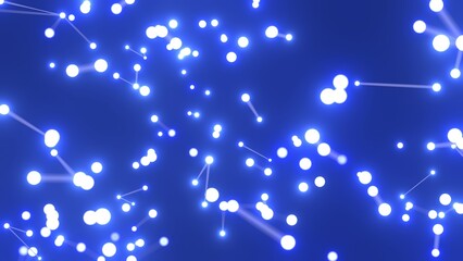 energievoll blau leuchtende symmetrisch vernetzte Lichter, Energie, Strom, Stärke, Netzwerk,...