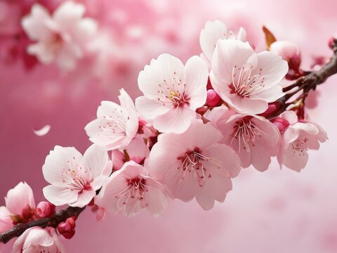 close-up cherry blossoms