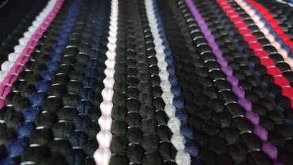 Fototapeta premium close up of colorful fabric