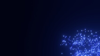 energievoll blau leuchtende symmetrisch vernetzte Lichter, Energie, Strom, Stärke, Netzwerk,...