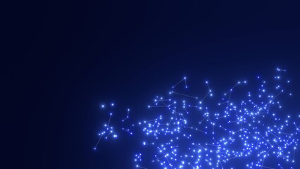 energievoll blau leuchtende symmetrisch vernetzte Lichter, Energie, Strom, Stärke, Netzwerk,...