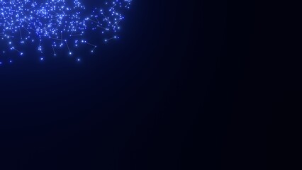 energievoll blau leuchtende symmetrisch vernetzte Lichter, Energie, Strom, Stärke, Netzwerk,...