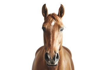 Chestnut Horse Essence on Transparent Background.