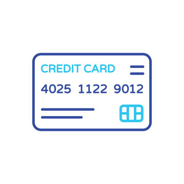 Credit Card icon vector stock illustration