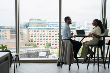 Business people having meeting in modern office