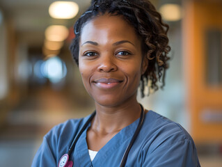 Naklejka premium Professional Nurse Photography for Multimedia Projects